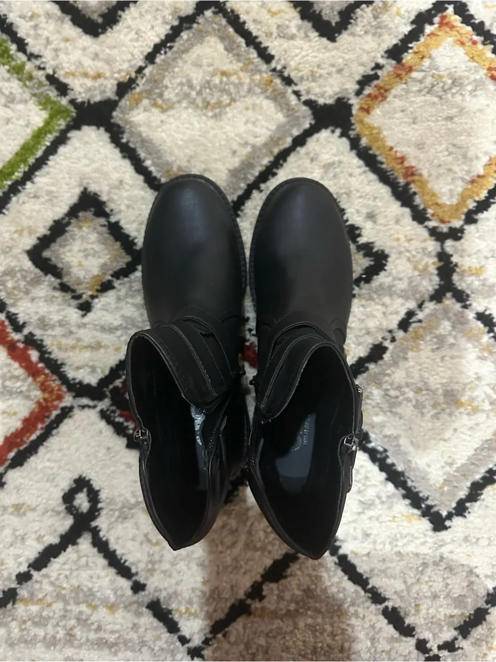 LEATHER black boots WOMEN